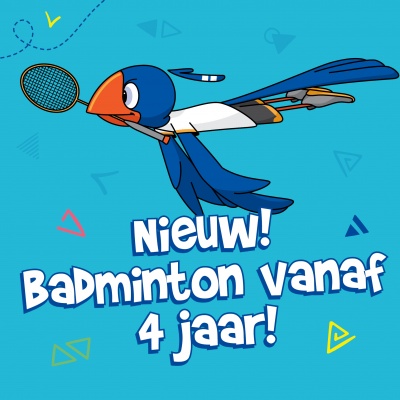 Mini badminton (4-6 jaar)